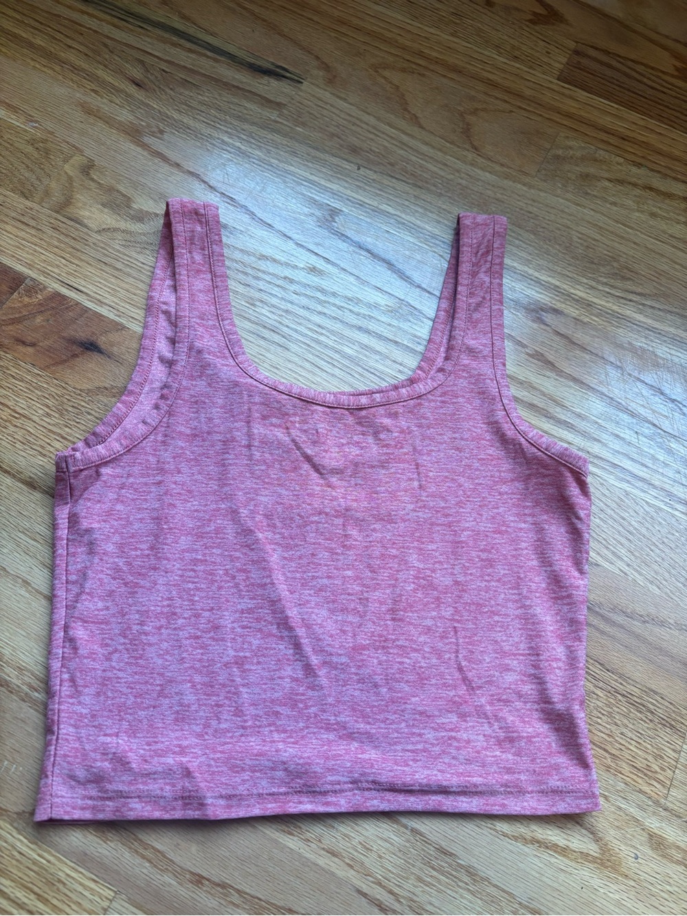 Outdoor Voices Heathered Pink Scoop Tank